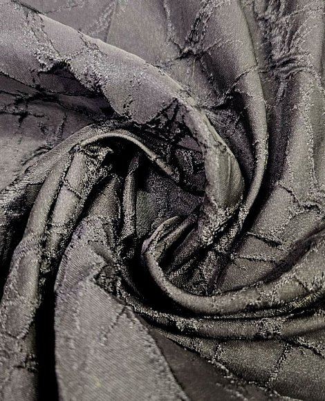 Жаккард черный лед