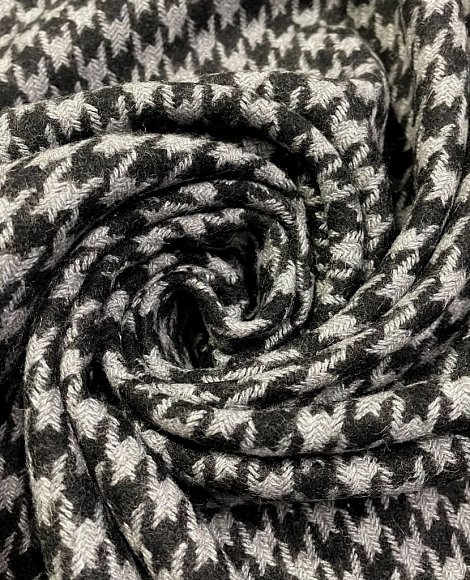 Твид гус.лапка сер\черный