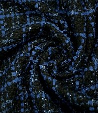 Костюмная шанель черно-синяя