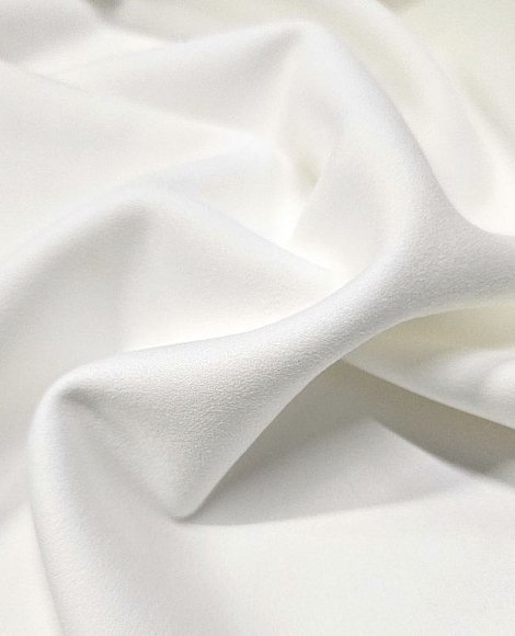Замша на трикотаже белая